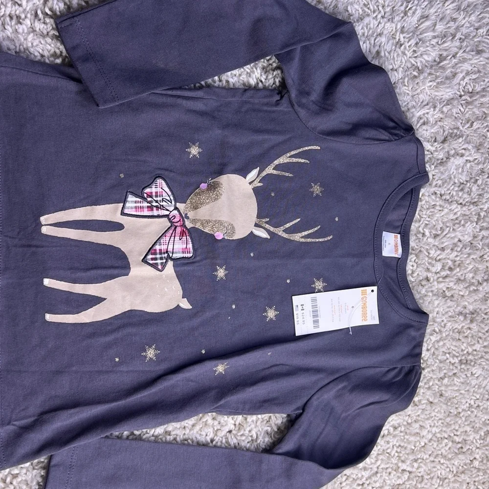 GIRLS GYMBOREE HOLIDAY TOP SIZE 6 NWT